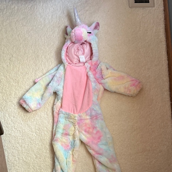 Target Other - Target Kids Unicorn Costume - Pastel Rainbow (Pink Hood)